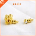 2014 hotsale plating metal gold magnate button for bags garments